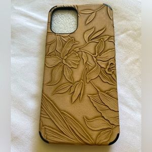 Case iPhone 12 mini 5.4. Brown leather new case.